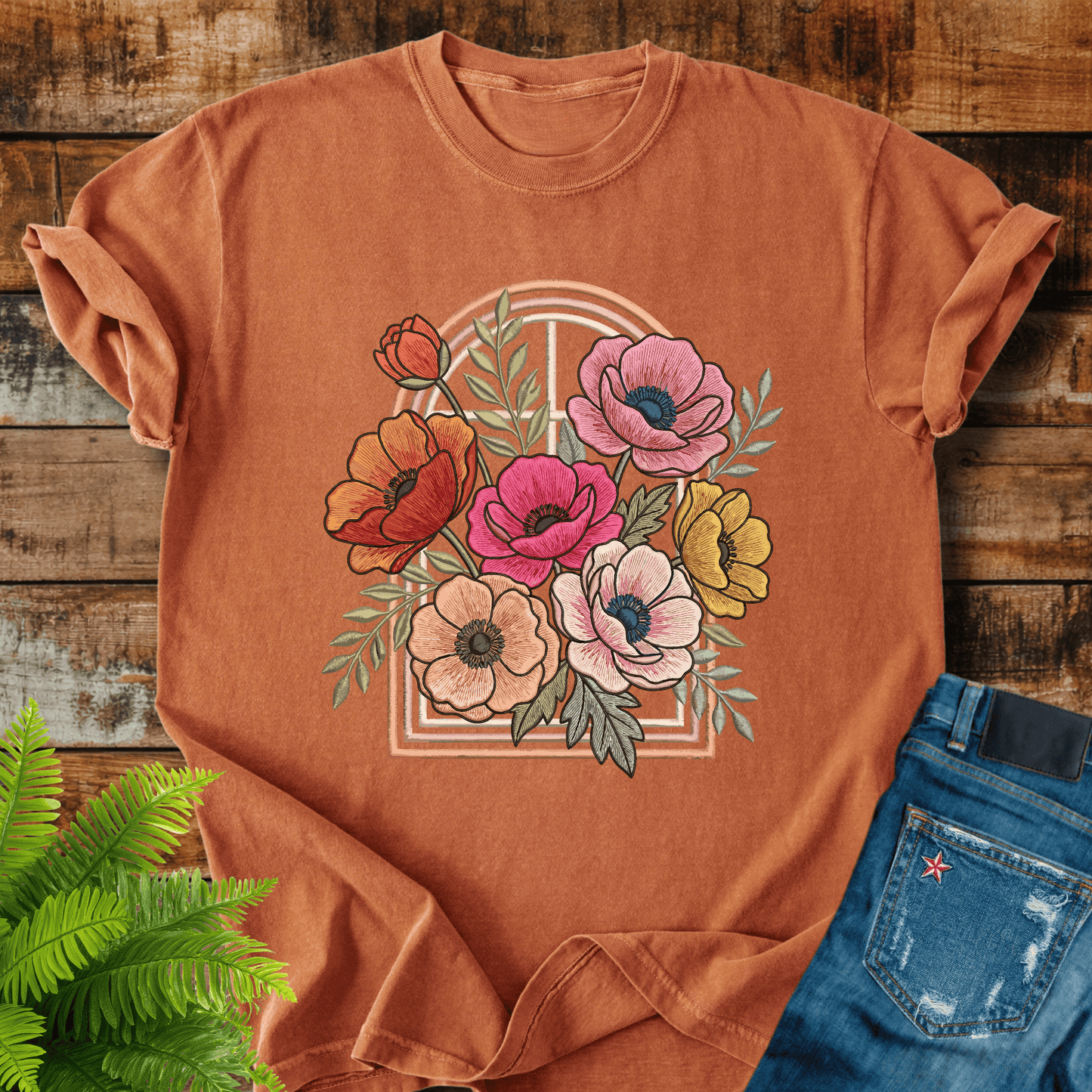 Vintage Floral Bouquet T-shirt