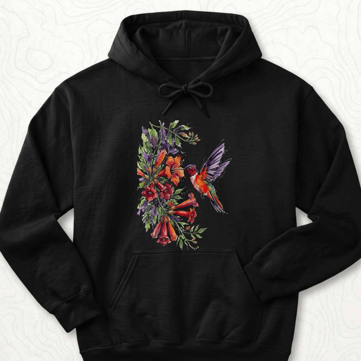 Watercolor Hummingbird Hoodie