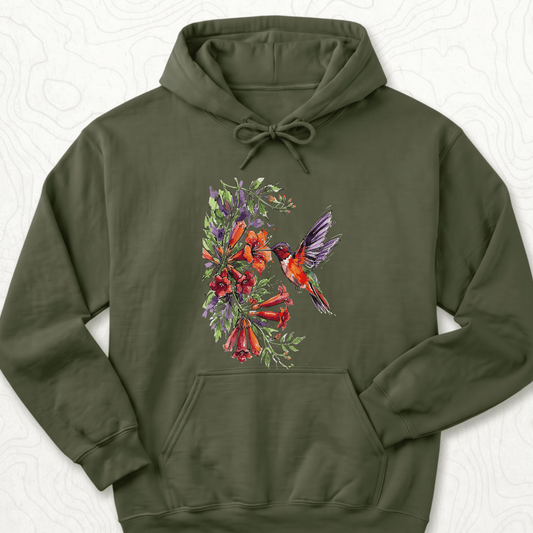 Watercolor Hummingbird Hoodie