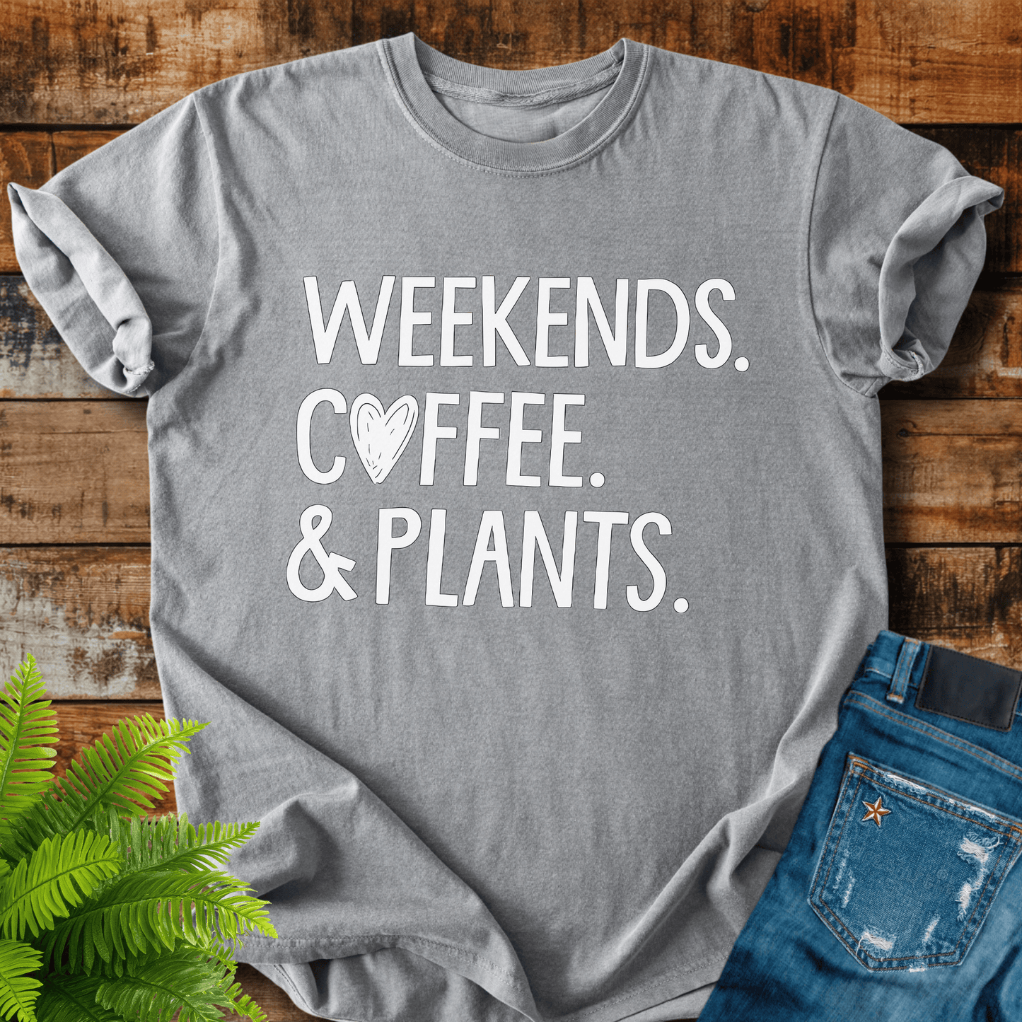 Weekends Coffee Plants T-shirt