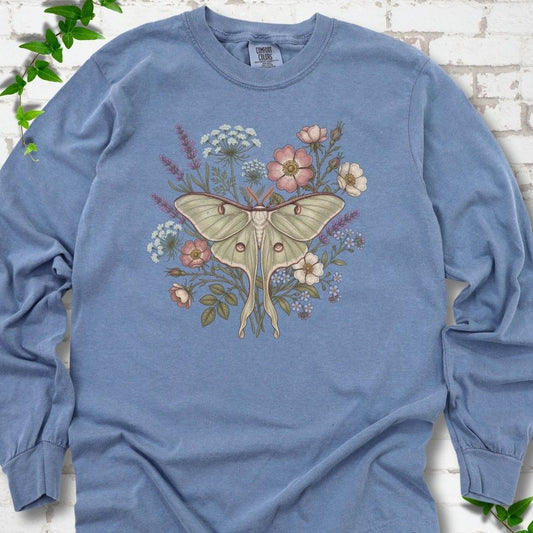 Wildflower Luna Moth LS T-Shirt