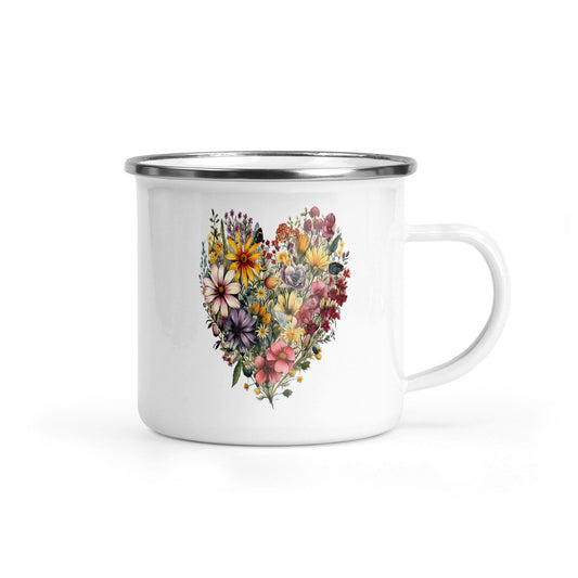Wildflowers Heart - Camping Mug