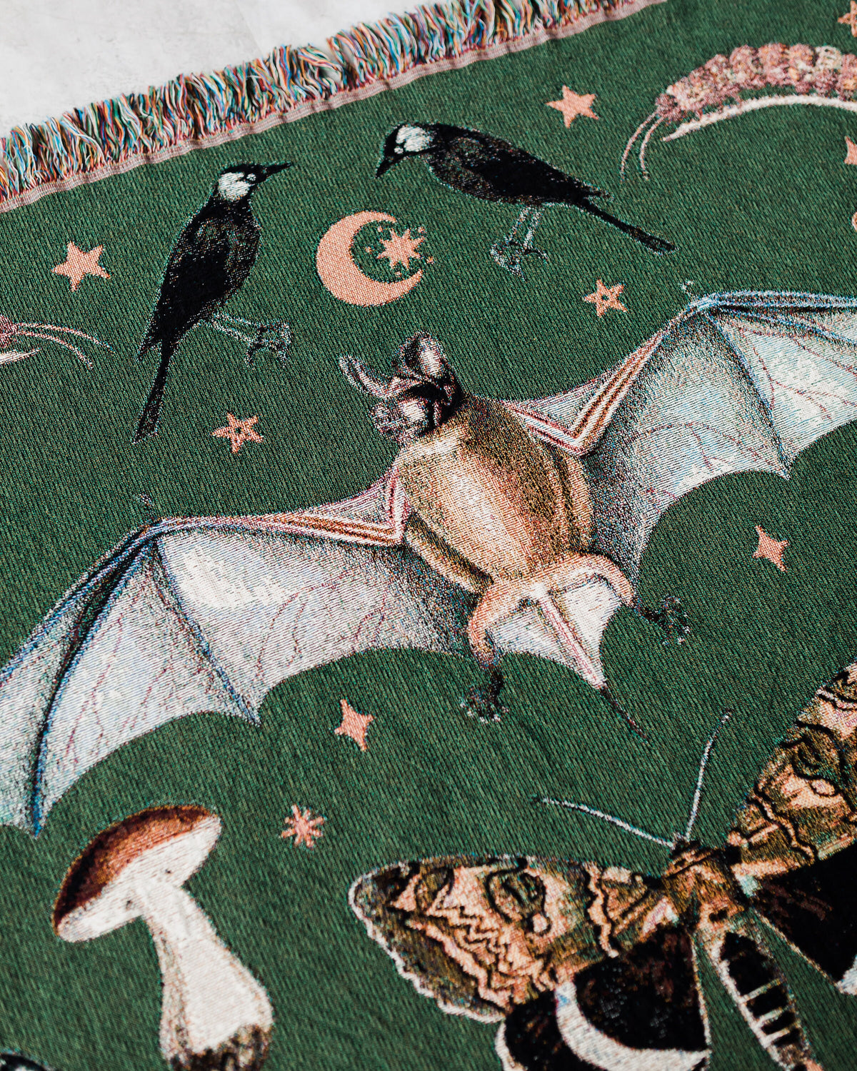 Gothic Nature Woven Blanket