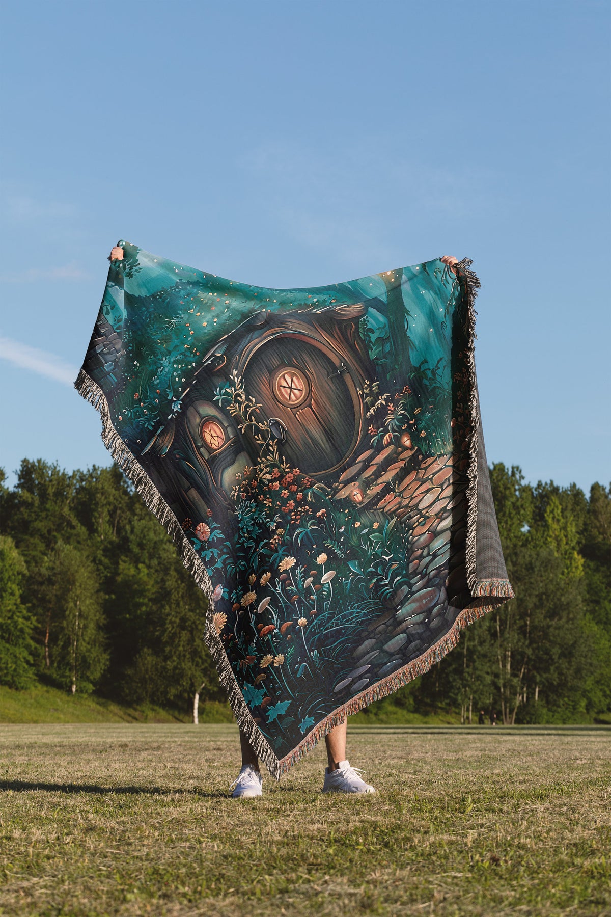 Fairytale Cottage Woven Blanket