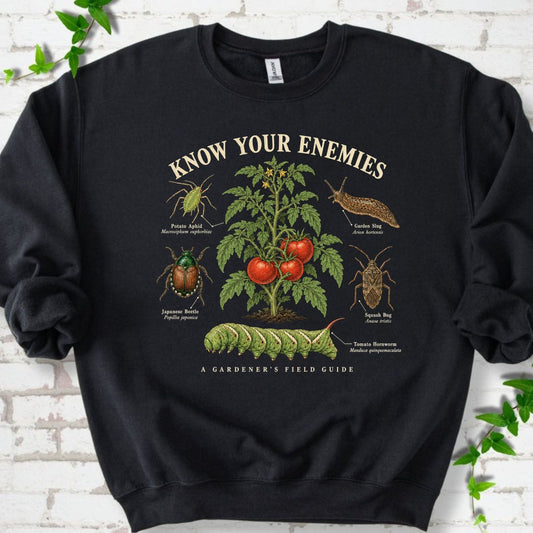 Know Your Enemies Tomato Pest Guide Sweatshirt