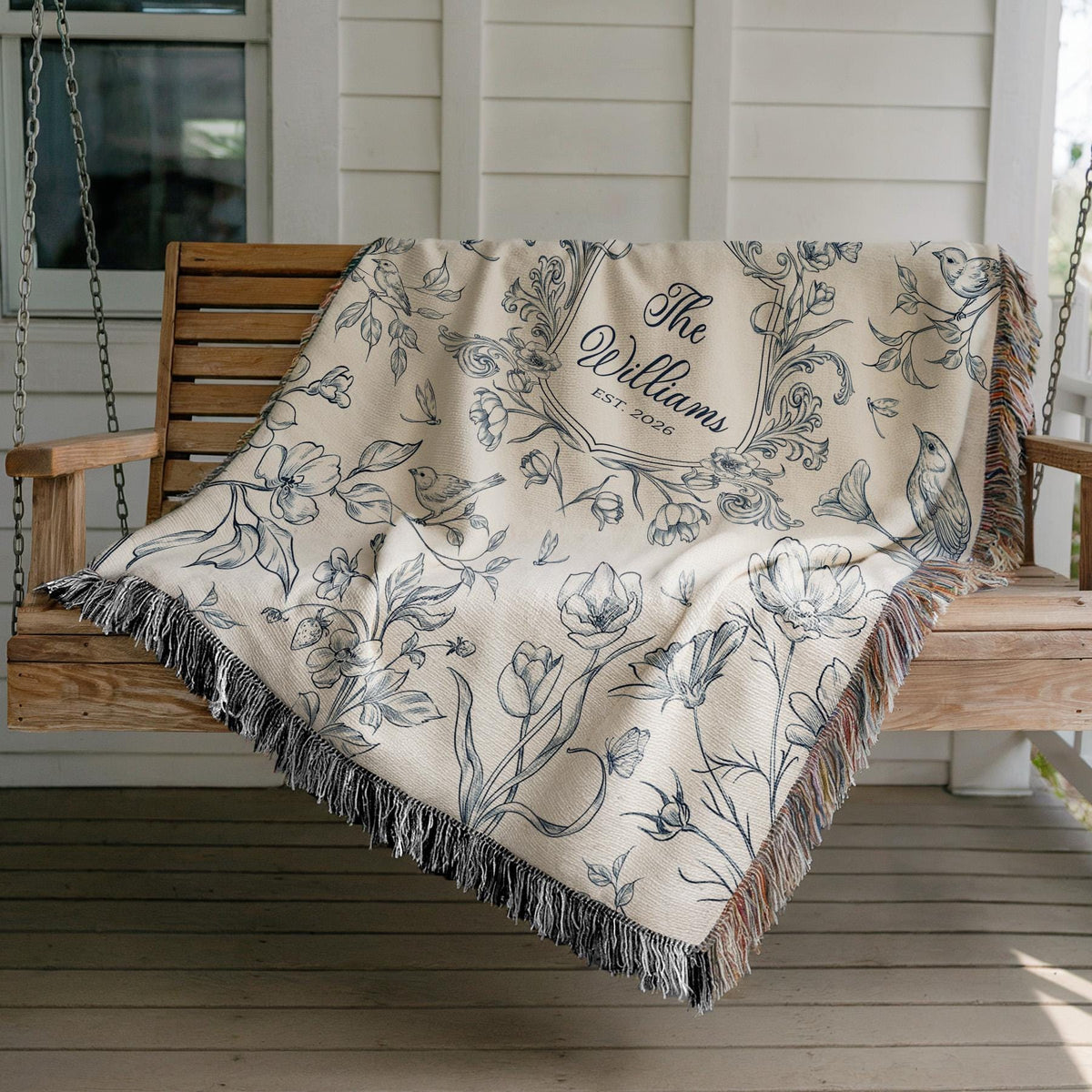 Personalized Family Crest Blanket