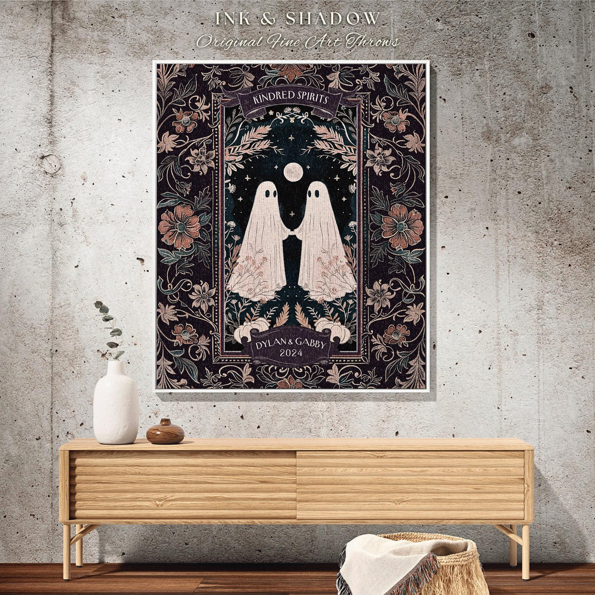 Personalized Kindred Spirits Ghost Throw