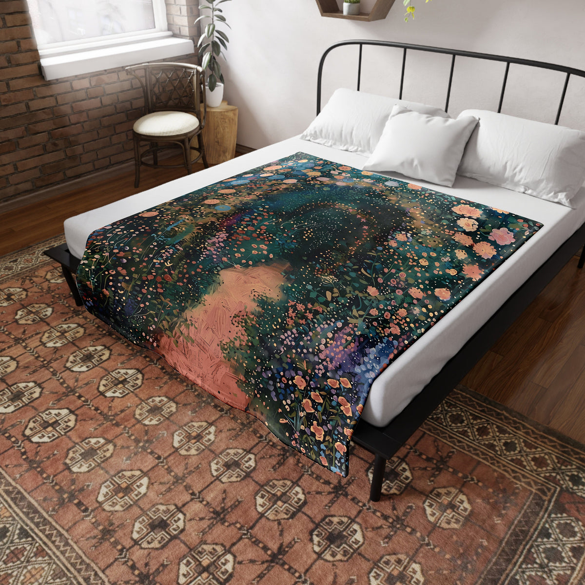Impressionist Garden Path Blanket