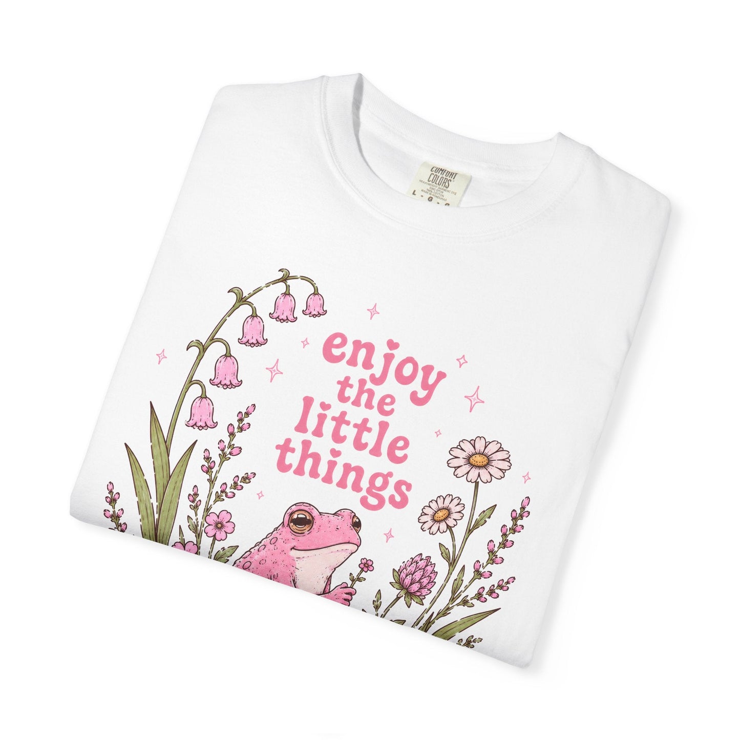 Enjoy the Little Things Pink Frog T-Shirt
