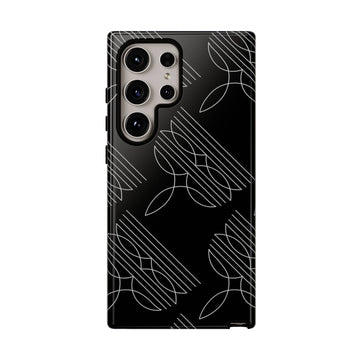 Boot Stitch Pattern Phone Case-Black