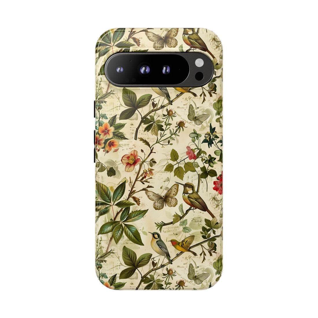 Colorful Vintage Birds Butterflies Phone Case