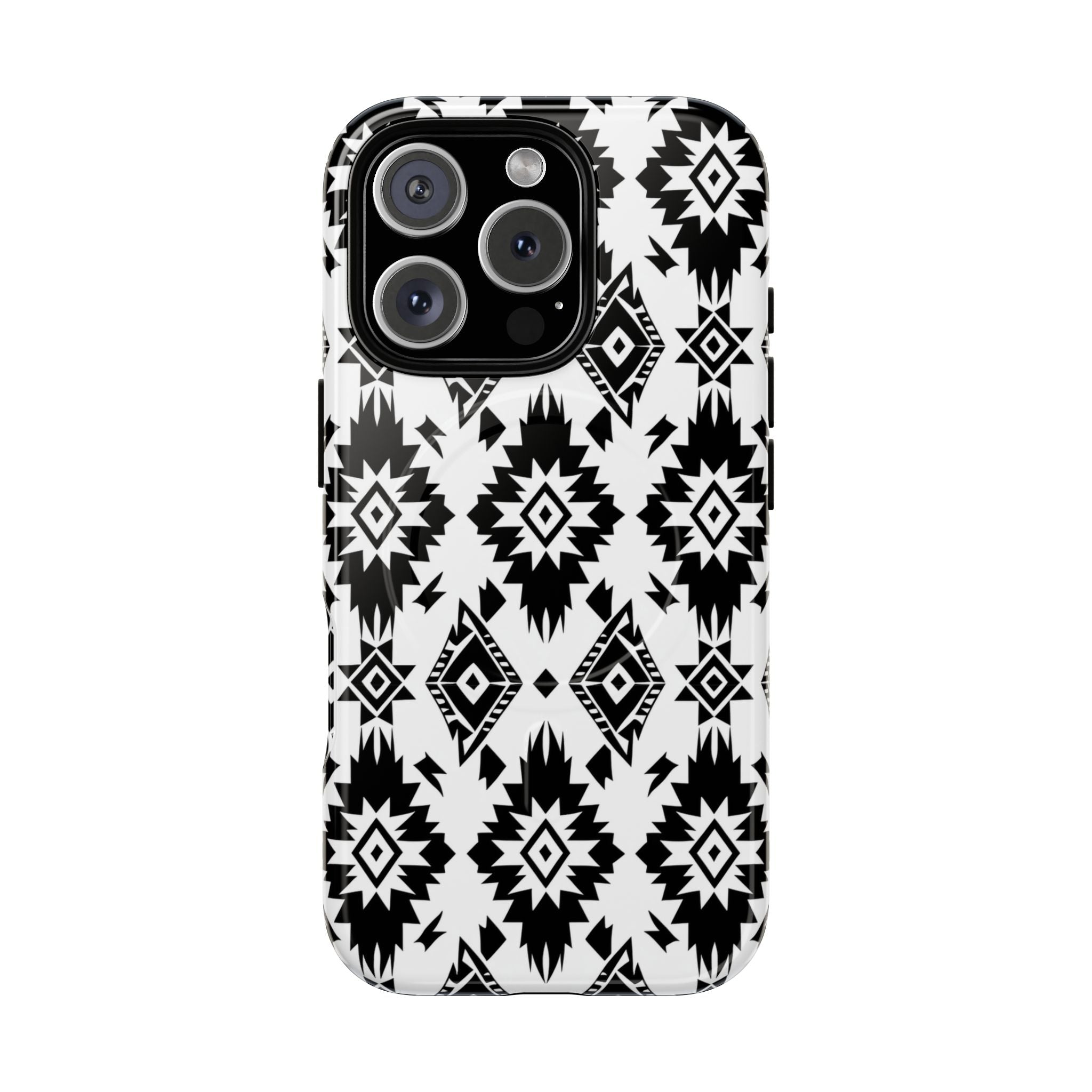 Black White Aztec MagSafe Case