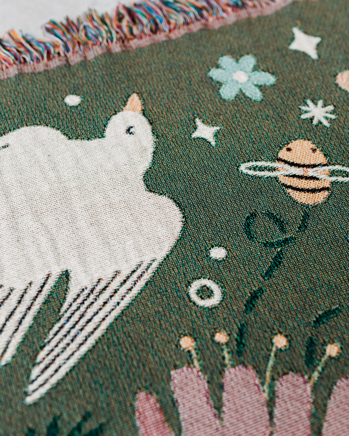Woodland Animal Woven Blanket
