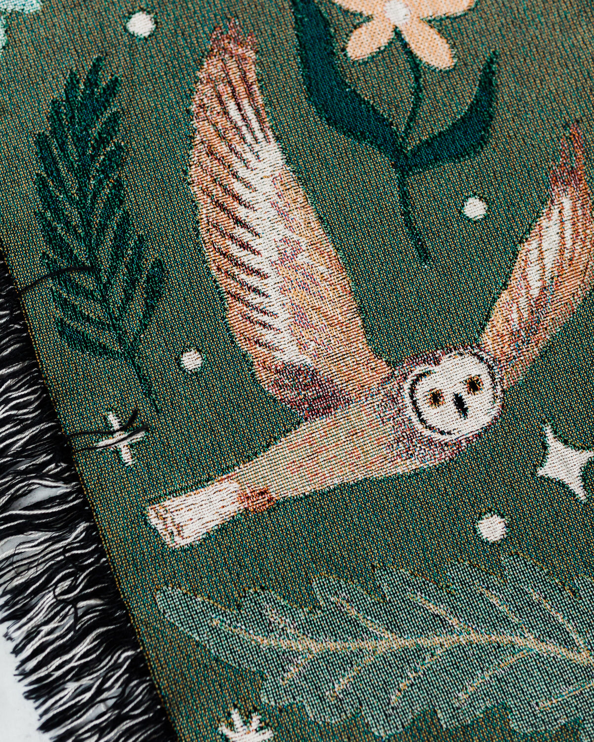 Woodland Animal Woven Blanket