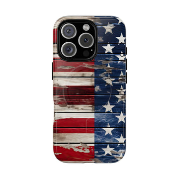 Wood Stars Stripes MagSafe Case