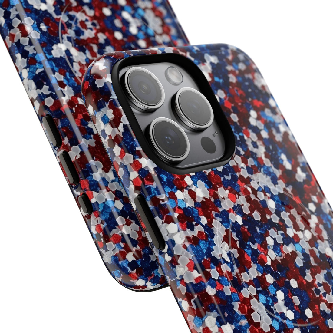 Red White Blue Glitter MagSafe Case