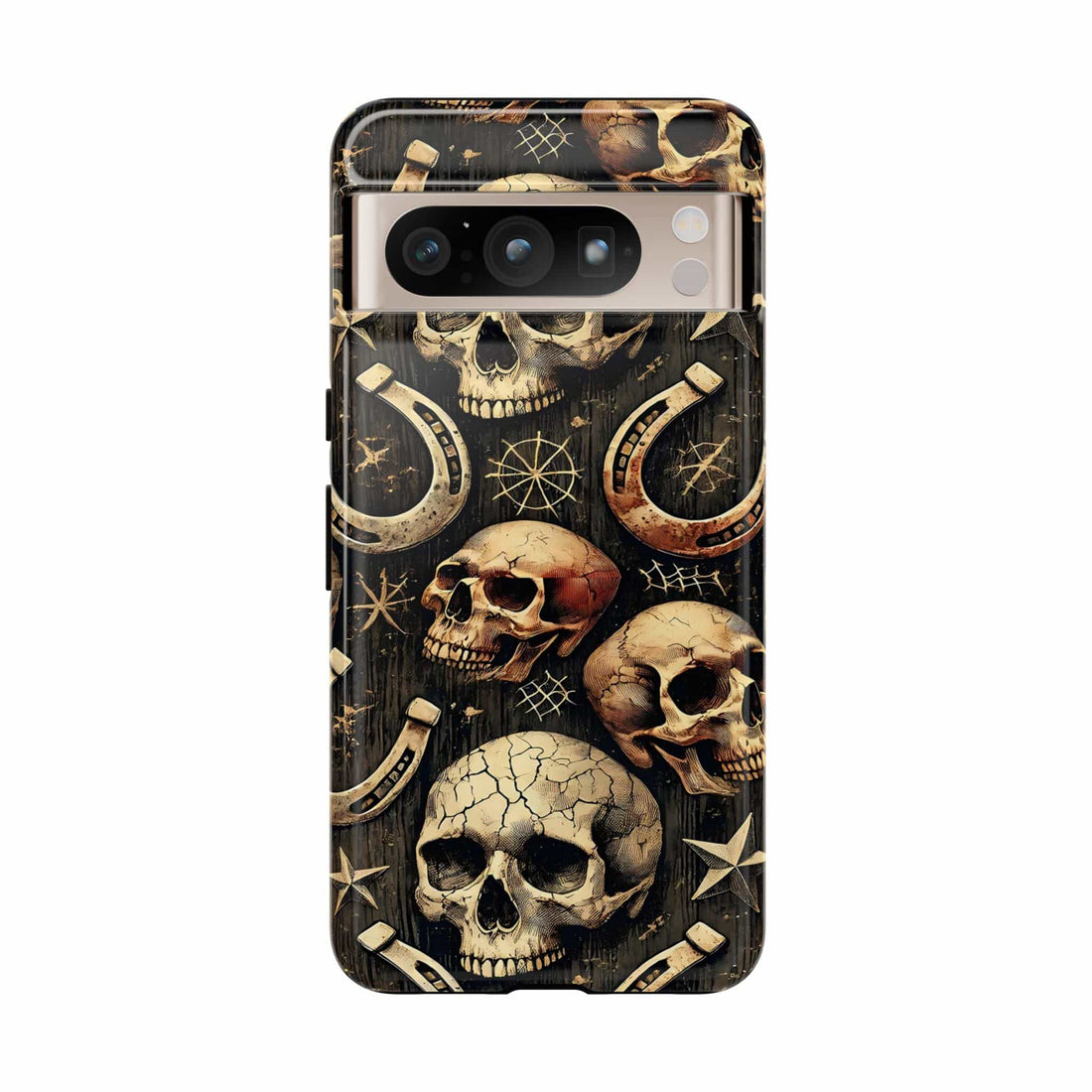 Skulls Horseshoes Dark Phone Case