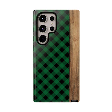 Green Plaid Phone Case
