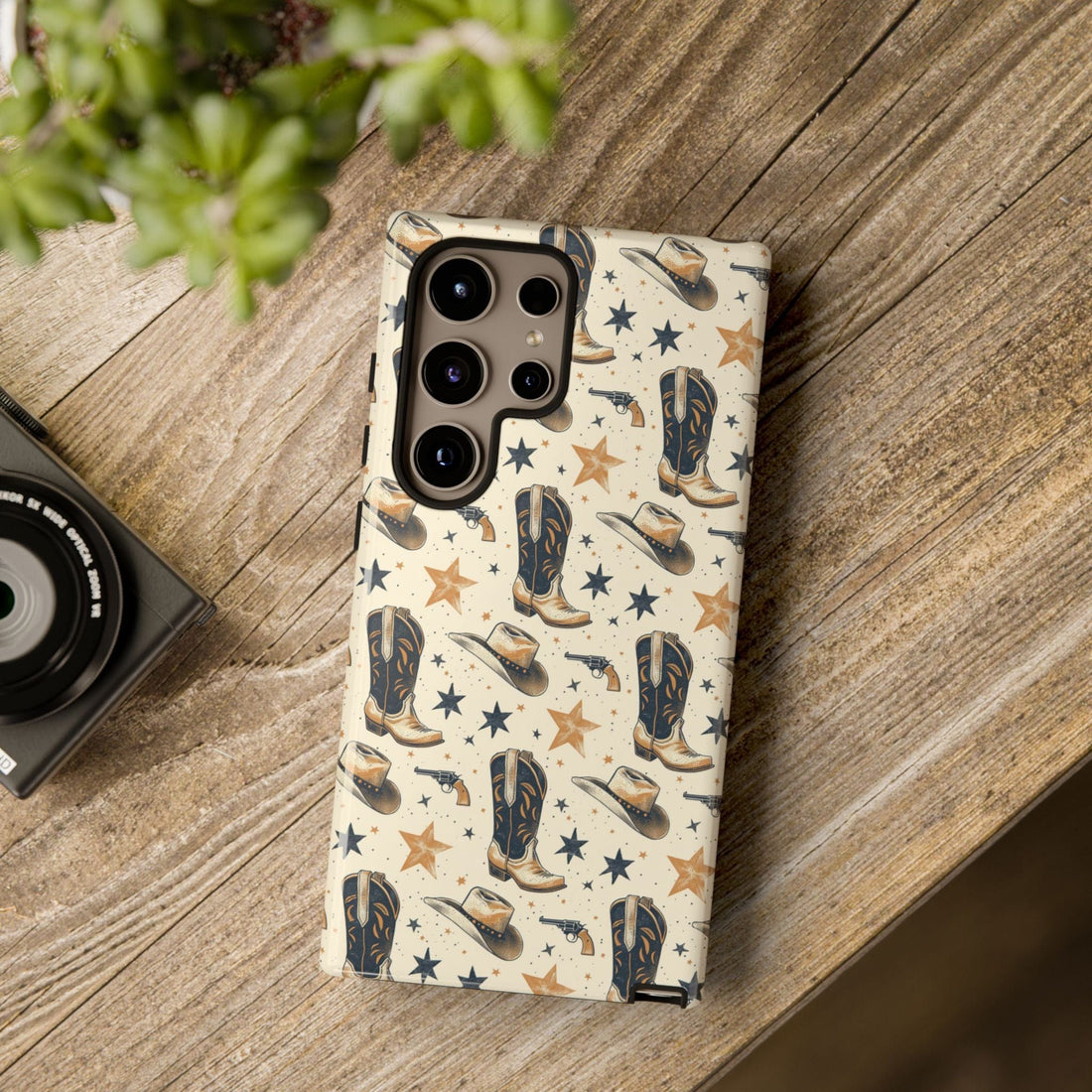 Black Gold Boots Phone Case