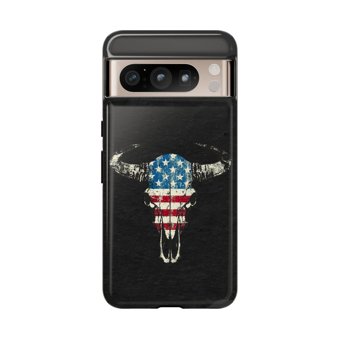 Patriotic Bull Skull Phone Case