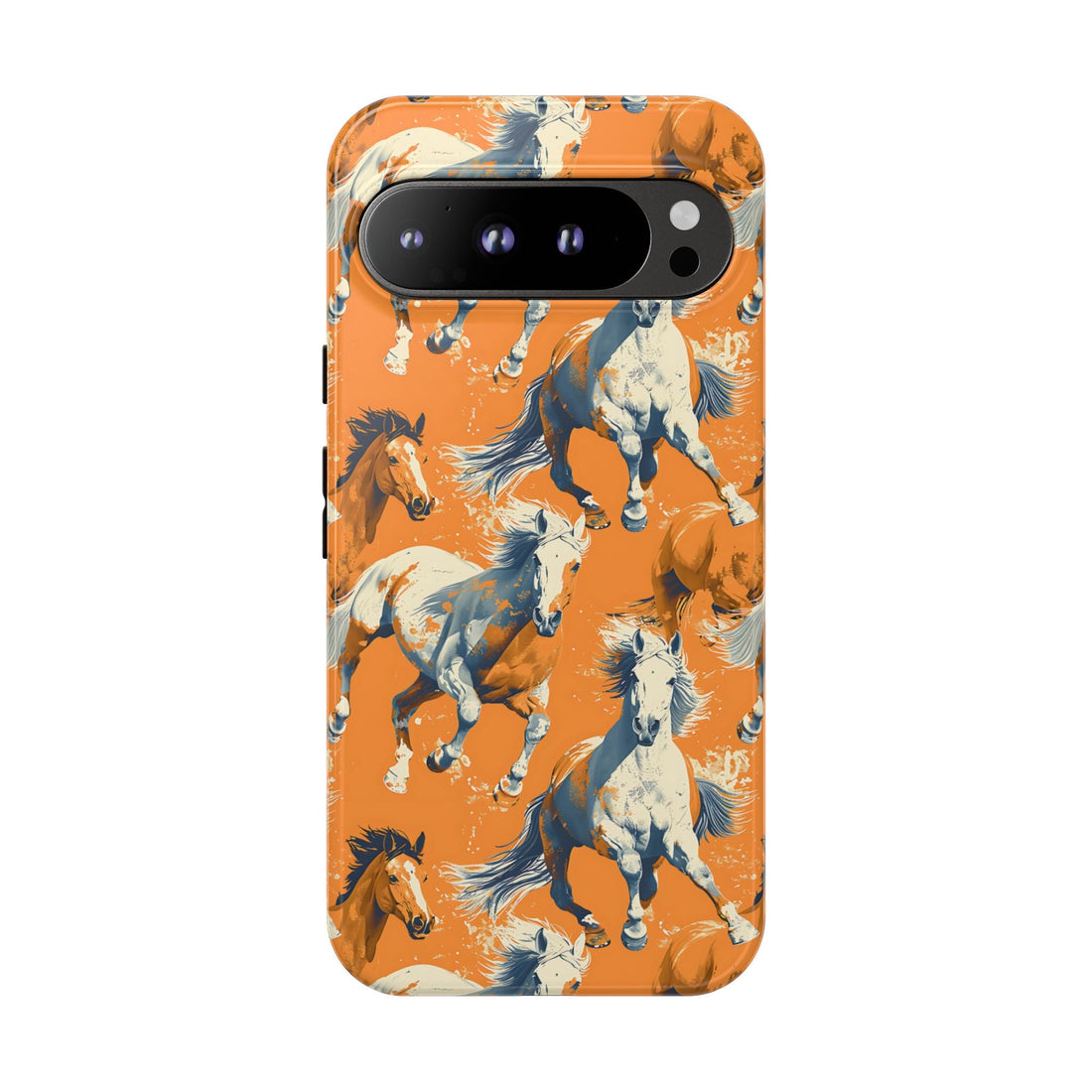 Orange Horses Phone Case
