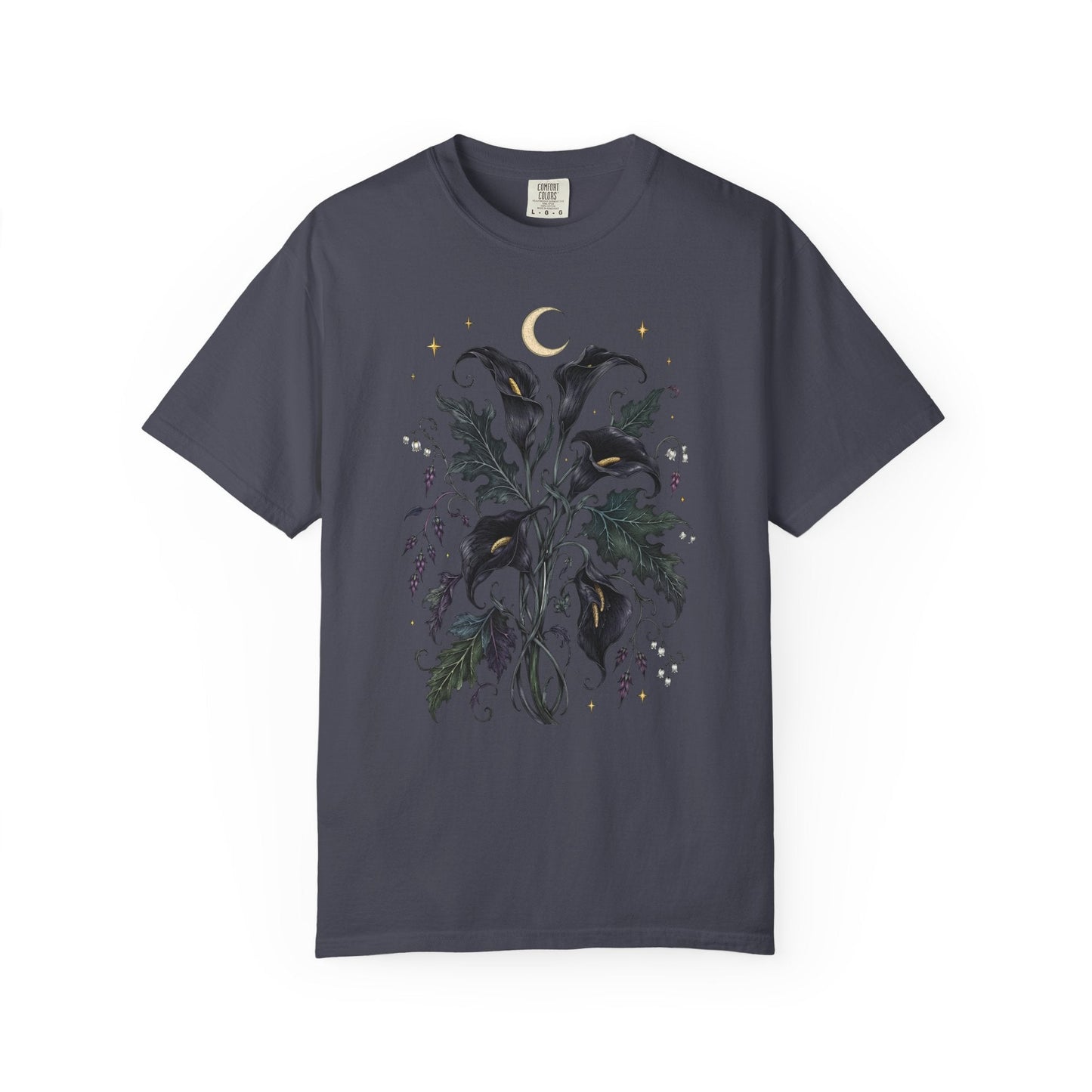 Black Calla Lily Flower T-Shirt