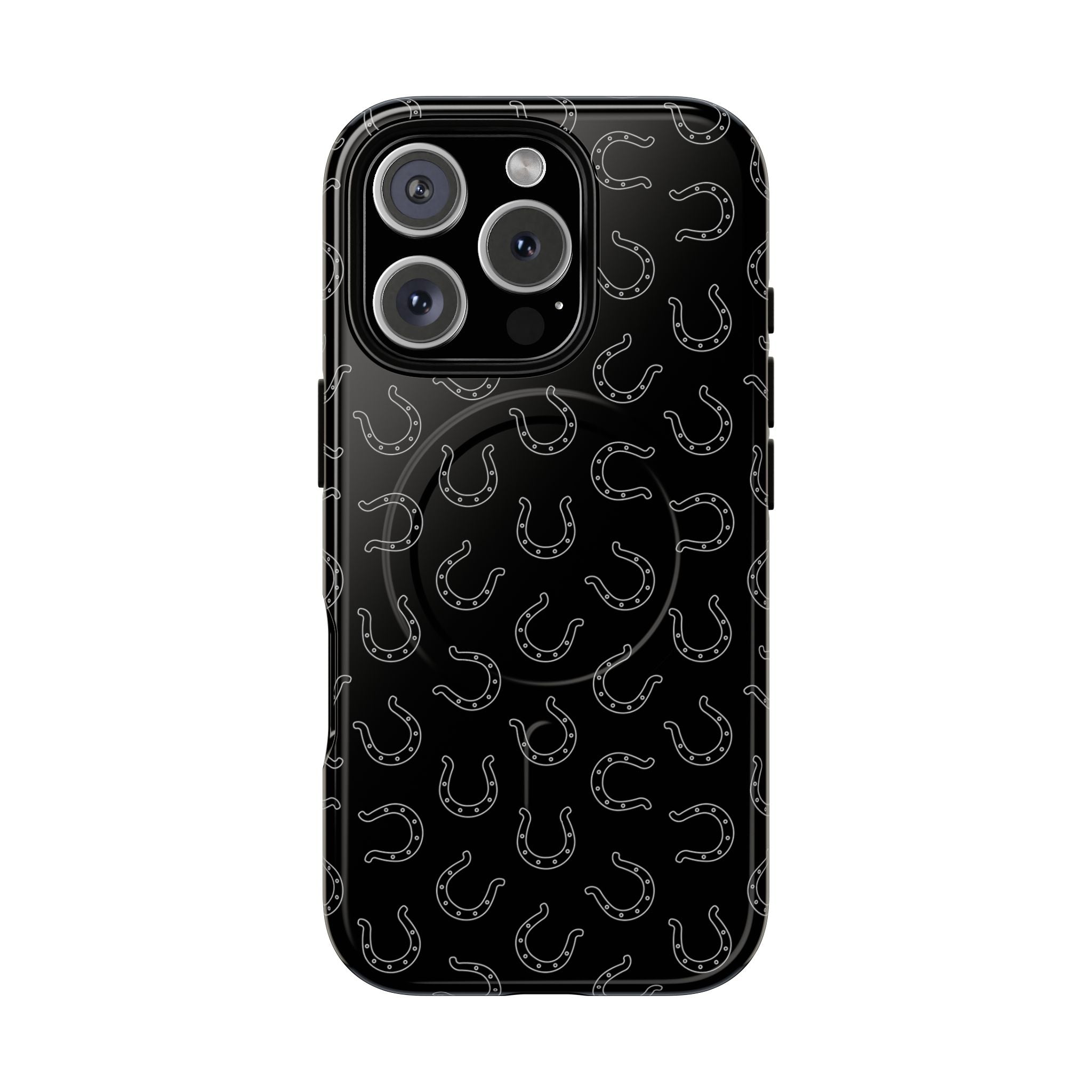 Black Horseshoes MagSafe Case