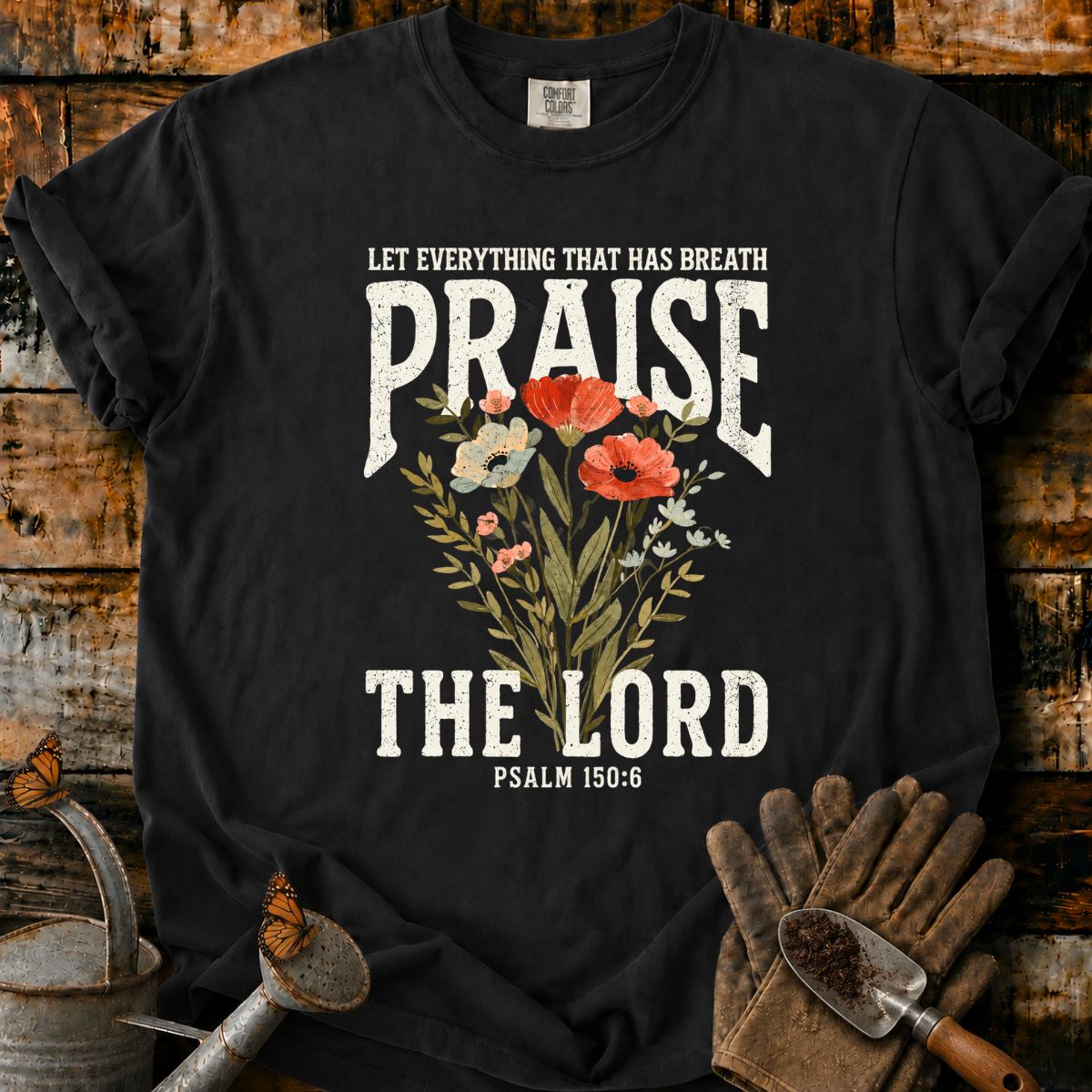 Vintage Praise Floral T-Shirt