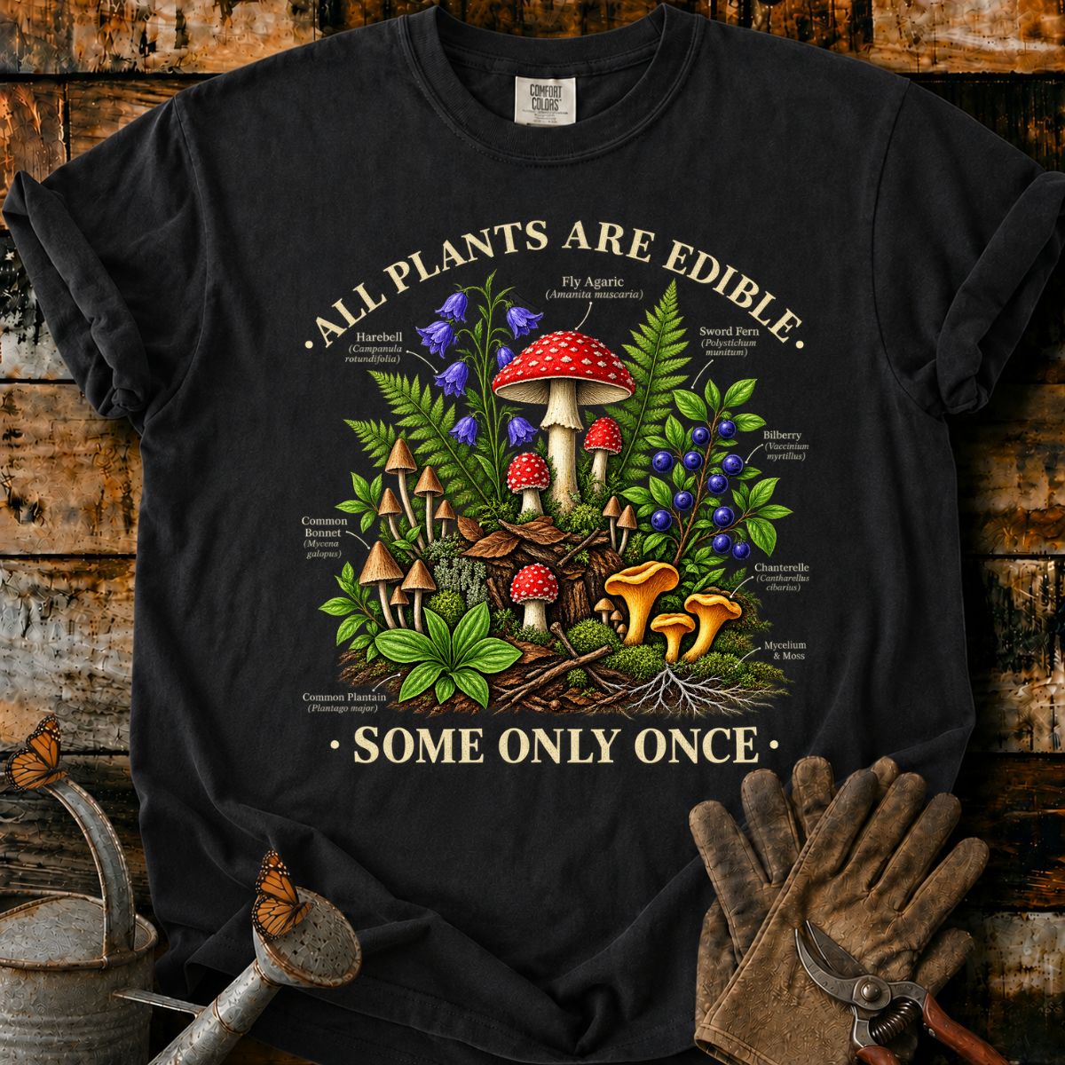 Forest Fungi Field Guide T-Shirt