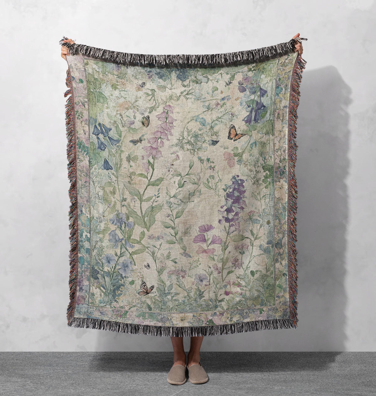 Wildflower Botanical Woven Blanket