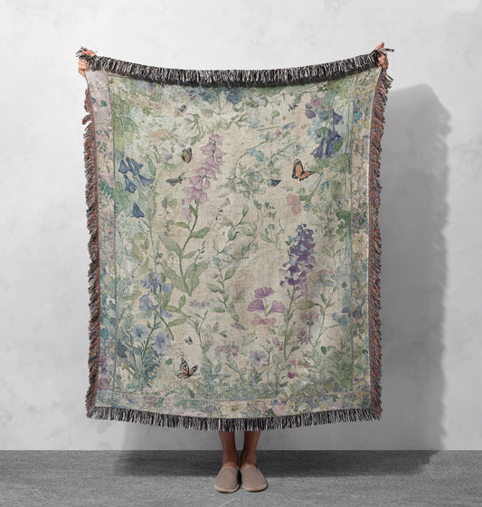 Wildflower Botanical Woven Blanket