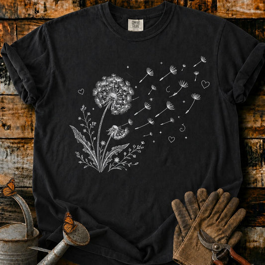 Whimsical Dandelion Seeds T-Shirt