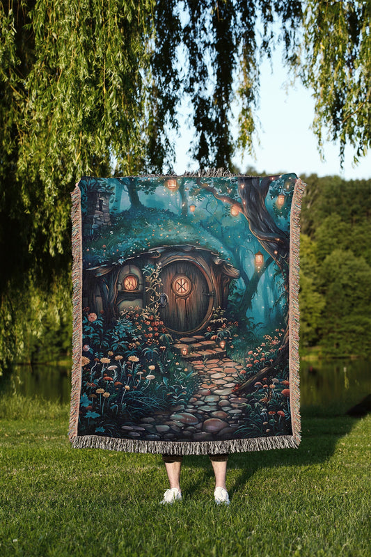 Fairytale Cottage Woven Blanket