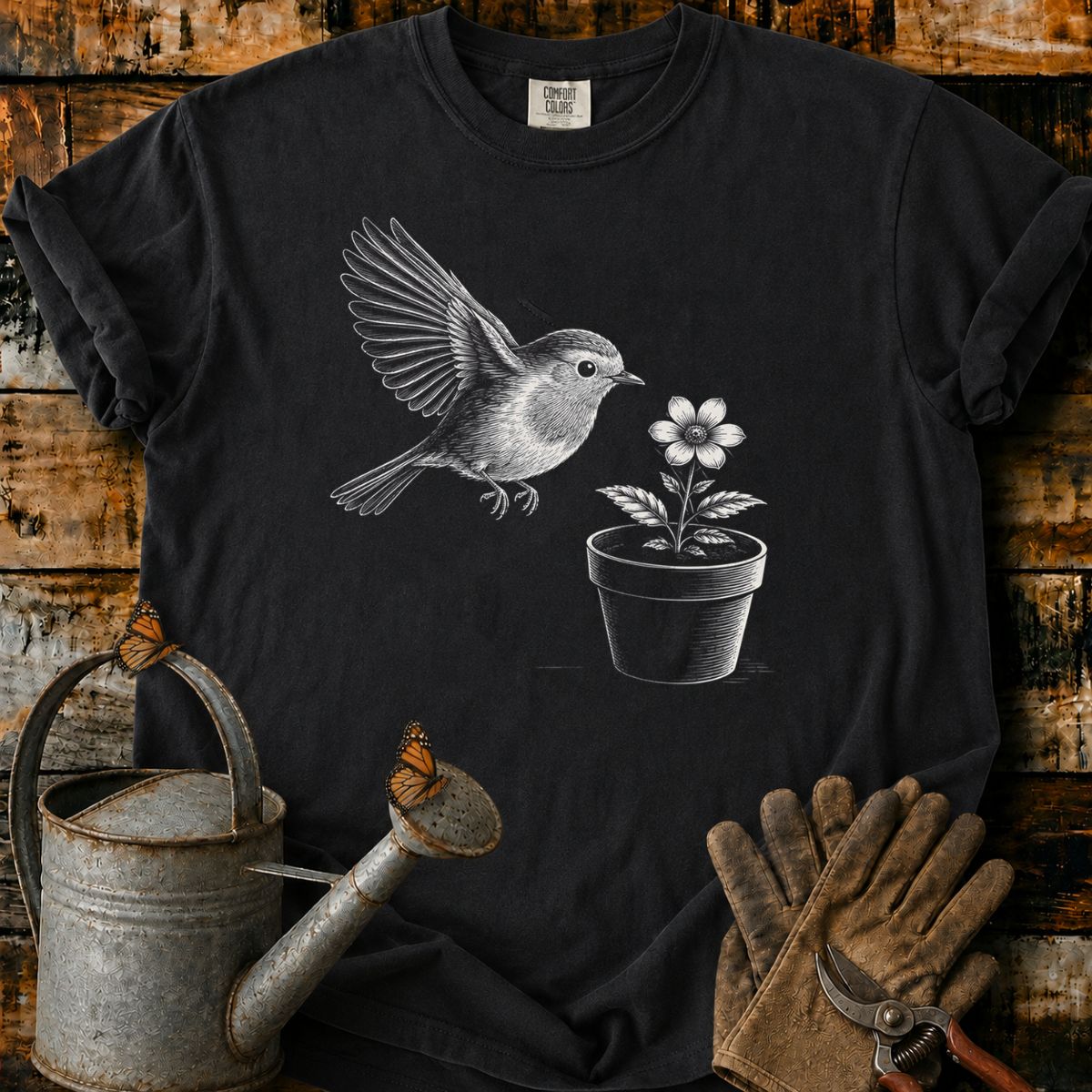 Entschuldigen Sie, der Vogelfutterautomat ist leer T-Shirt