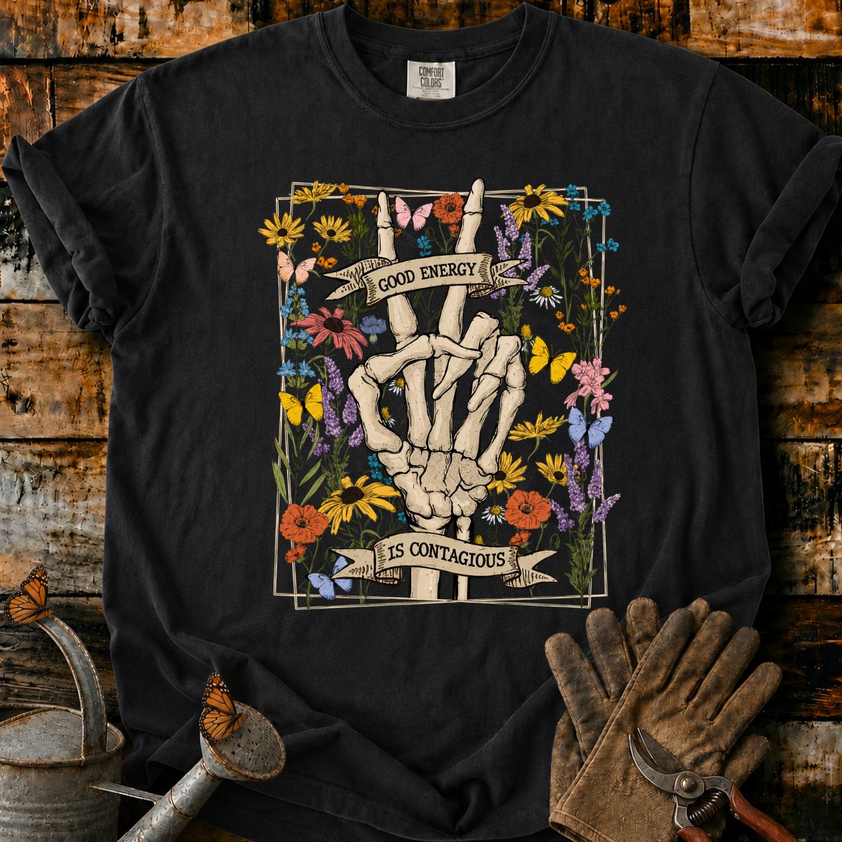 Good Energy, Surrounded by Blooms T-Shirt