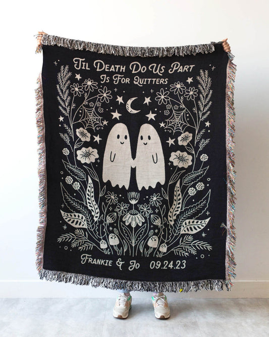 Funny Ghost Couple Personalized Blanket