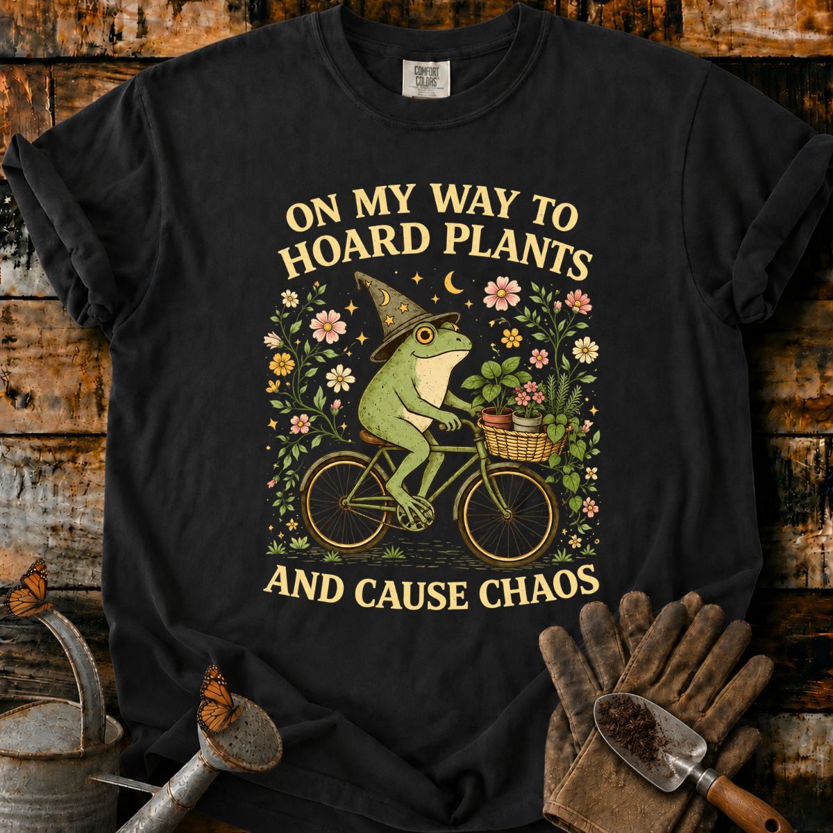 Frog Witch’s Botanical Bicycle Adventure T-Shirt