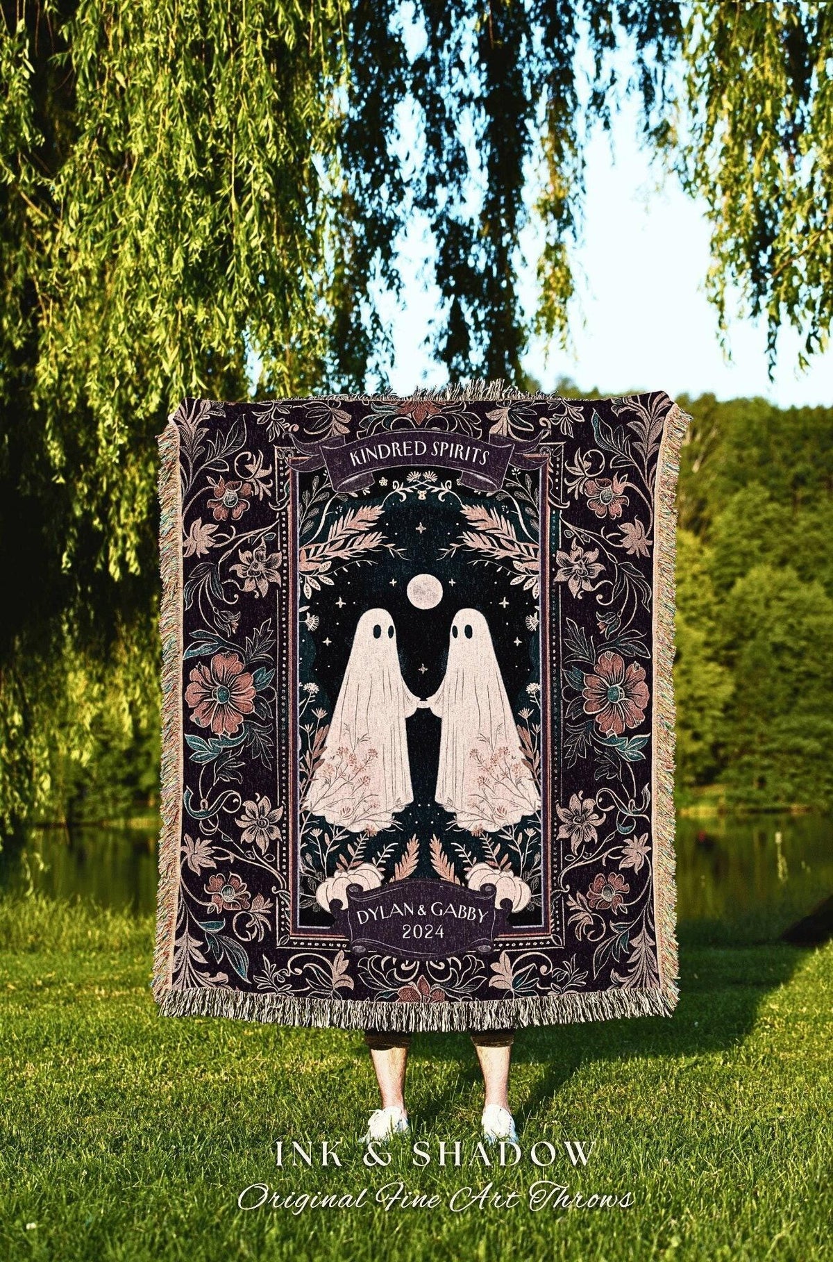 Personalized Kindred Spirits Ghost Throw