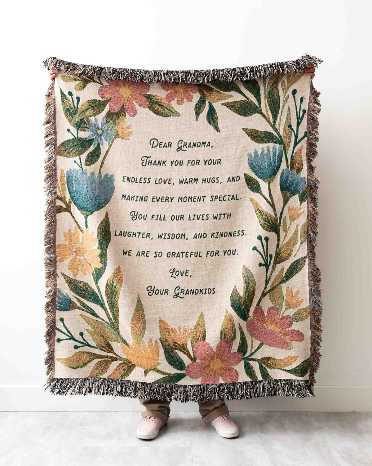 Personalized Grandma Message Blanket