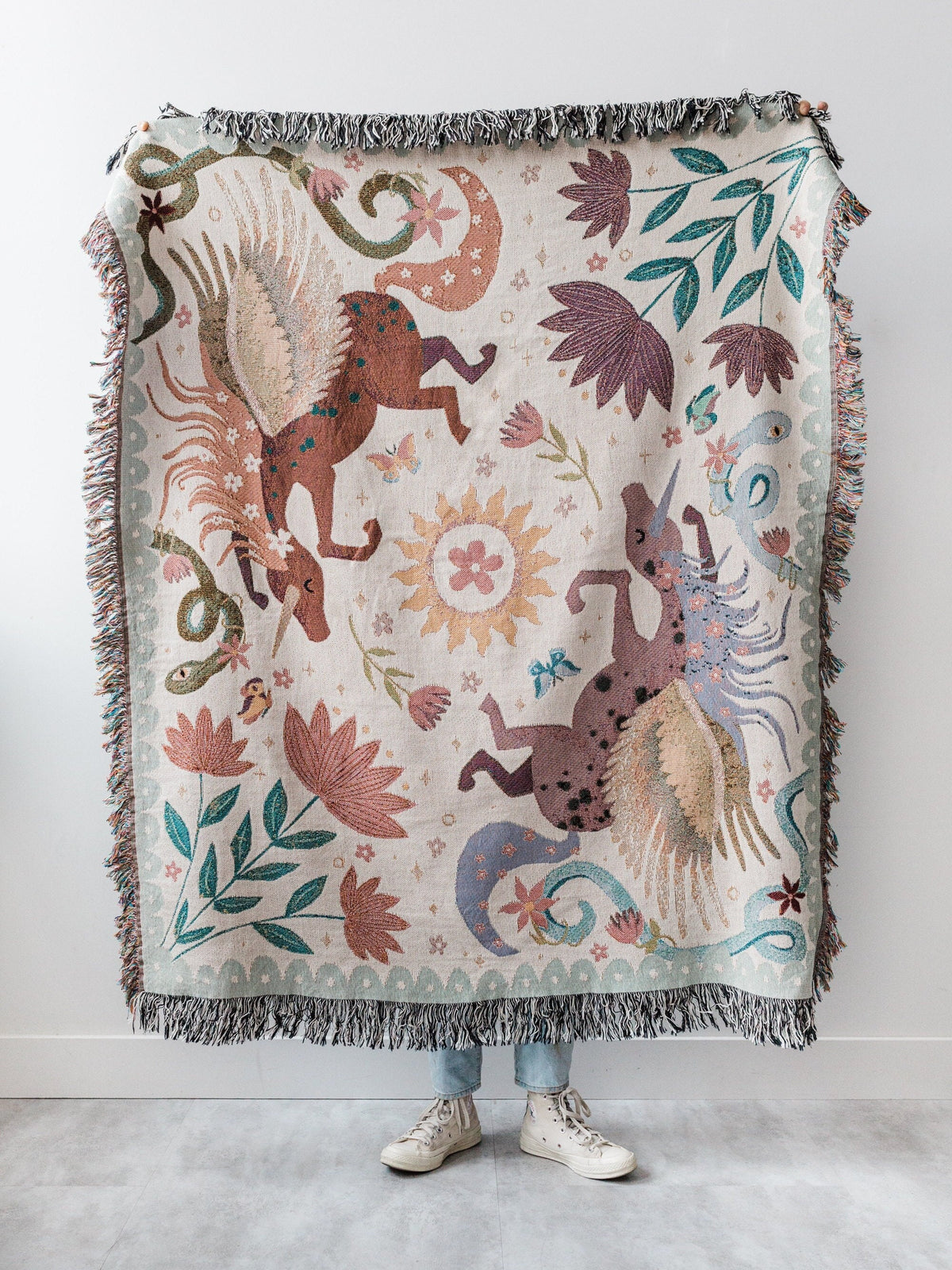 Unicorn Woven Blanket
