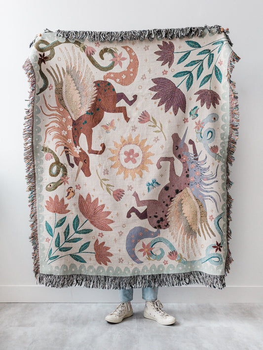 Unicorn Woven Blanket