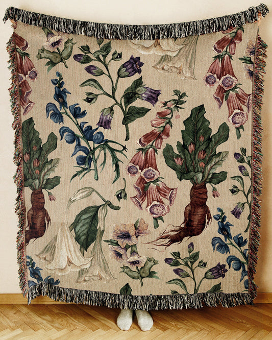 Poison Garden Woven Blanket