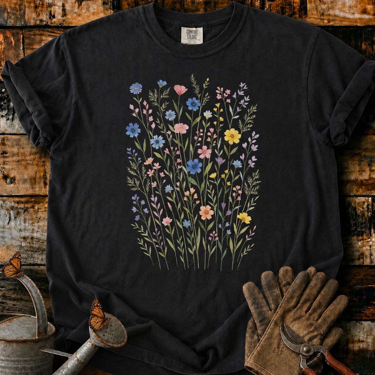 Whimsical Wildflower Meadow T-Shirt