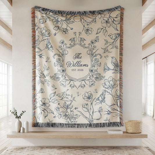 Personalized Family Crest Blanket