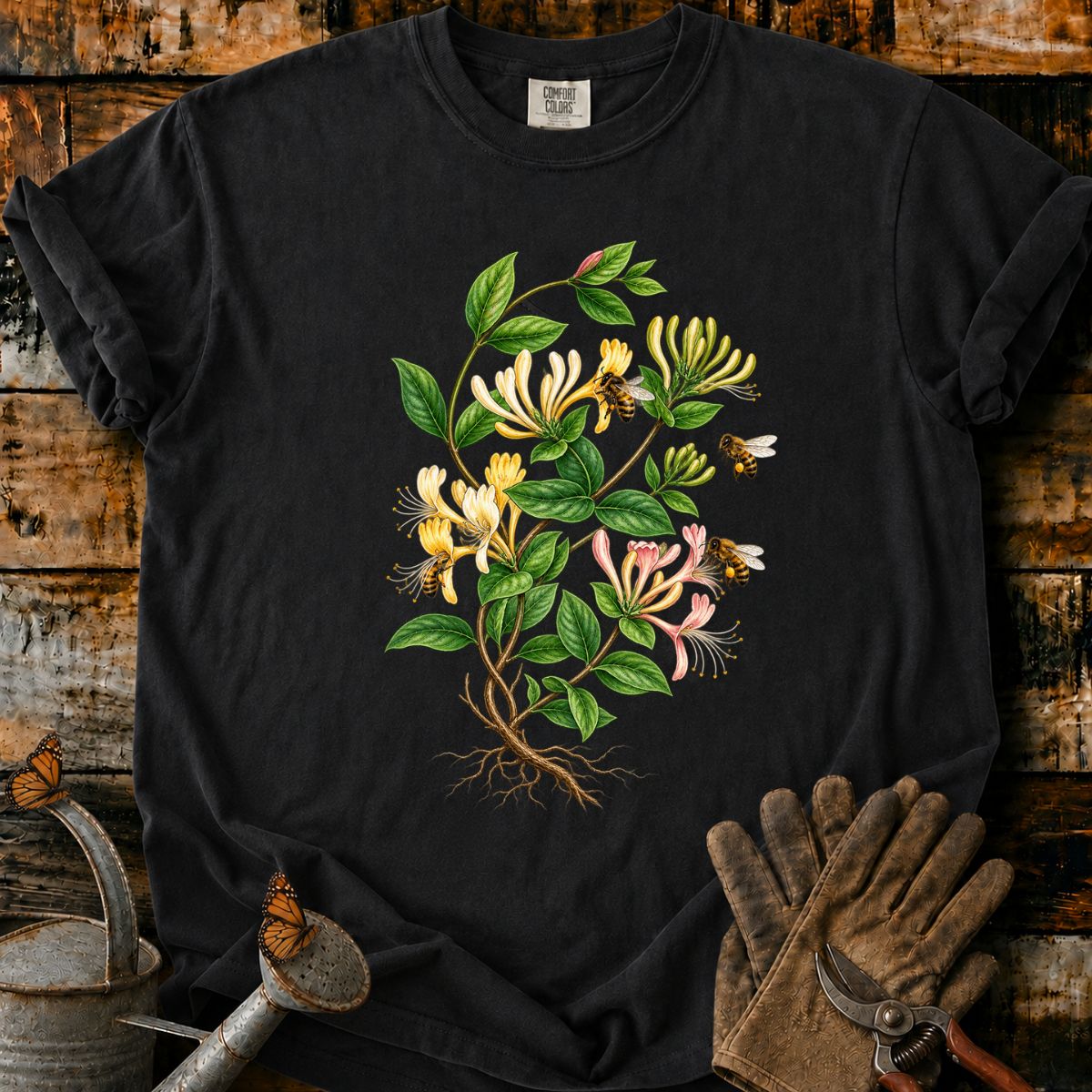 Vintage Honeysuckle Botanical T-Shirt
