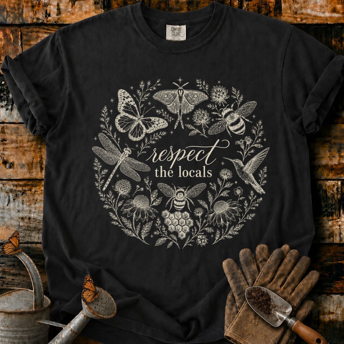 Respect the Locals Botanical Wreath T-Shirt