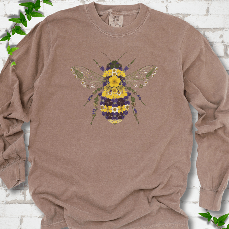 Wildflower Bee Long Sleeve T-Shirt