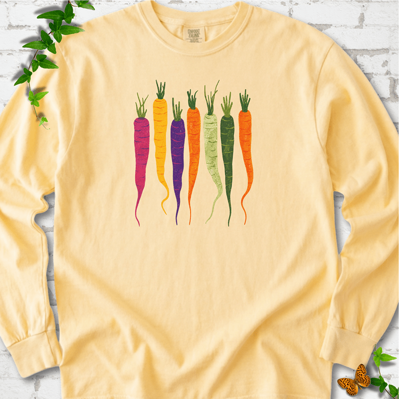 Rainbow Carrots Long Sleeve T-Shirt