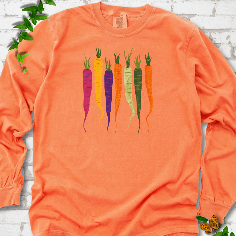 Rainbow Carrots Long Sleeve T-Shirt
