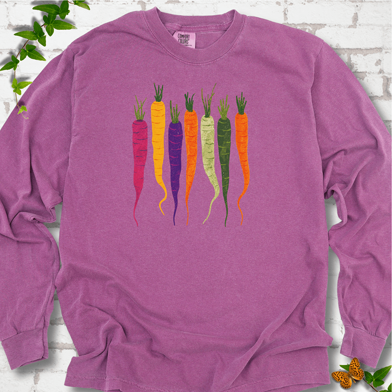 Rainbow Carrots Long Sleeve T-Shirt